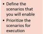 Define Business Scenarios